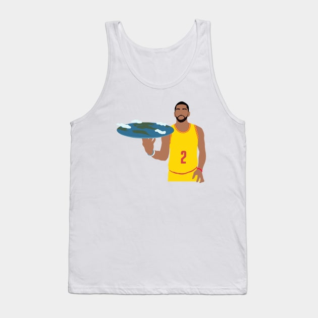 Kyrie Irving Flat Earth Tank Top by rattraptees